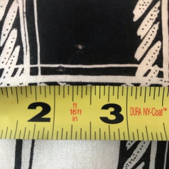 Vera Silk Black & Cream Print 52” x 10.5” Scarf - Picture 4 of 6